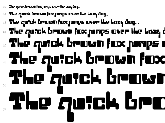 Ice Station Awesome font waterfall